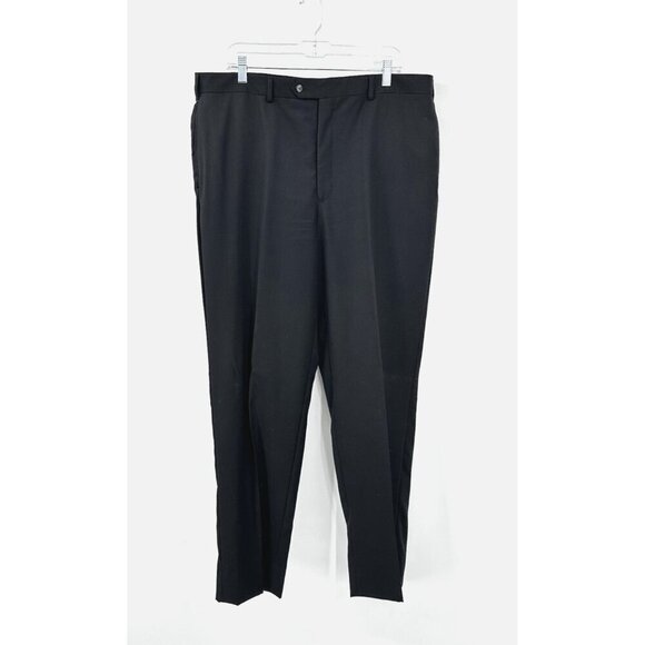 JOS A BANK SIGNATURE COLLECTION 2 piece suit stretch wool pinstripe blue 44R - Picture 7 of 12